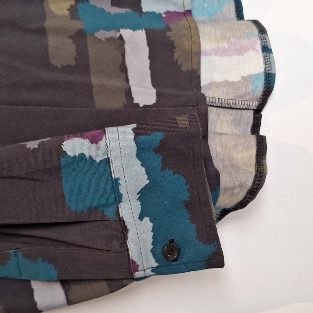 Parsley And Sage Abstract Patterned Button-Up Shi… - image 4